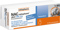 NAC-ratiopharm akut 200 mg Hustenlöser Brausetabl.