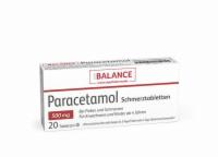 PARACETAMOL-Schmerztabletten-Balance